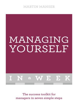 cover image of Managing Yourself In A Week